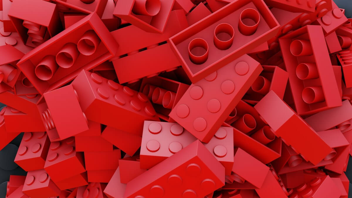 Red lego blocks